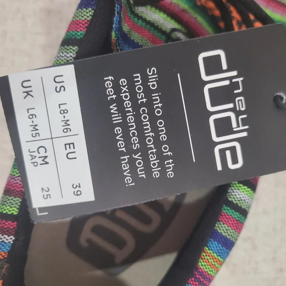 NEW Hey Dude Wally Serape Mesa Verde Slip On Shoes 40017-9BZ Size US L8-M6 Aztec - Picture 7 of 8